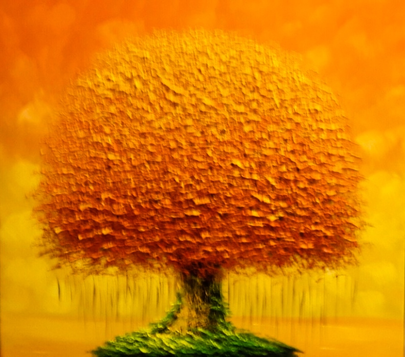 Tranh Sơn Dầu Chiều Tàn